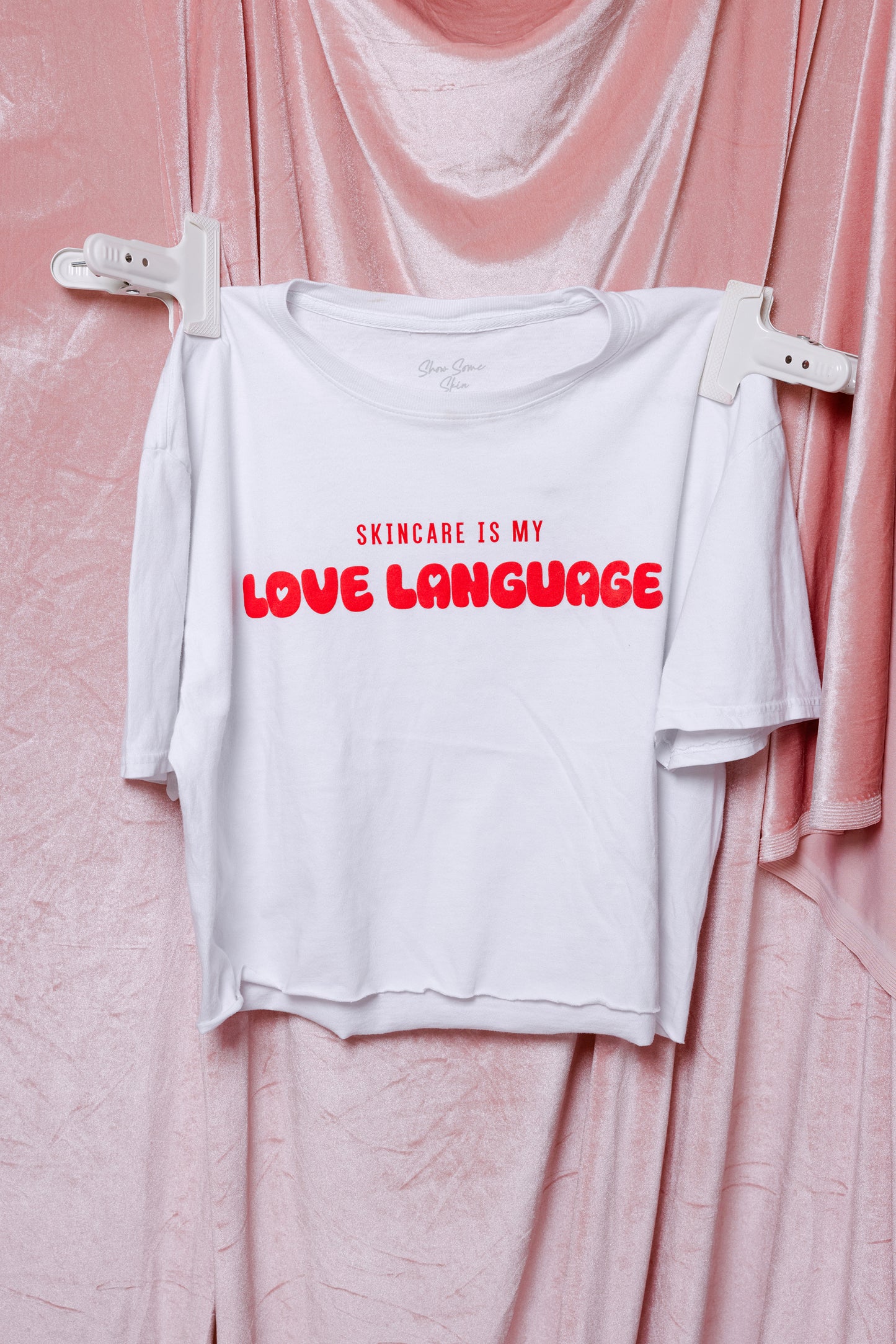 Skincare Is My Love Language Cropped Tee