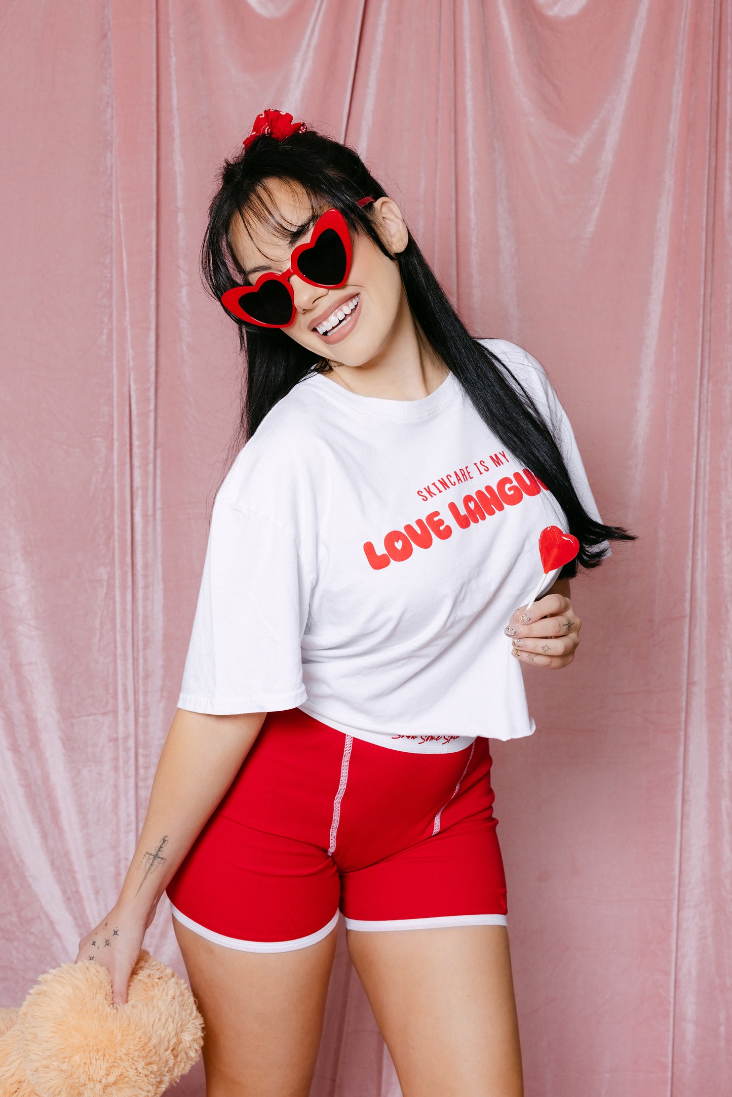 Skincare Is My Love Language Cropped Tee