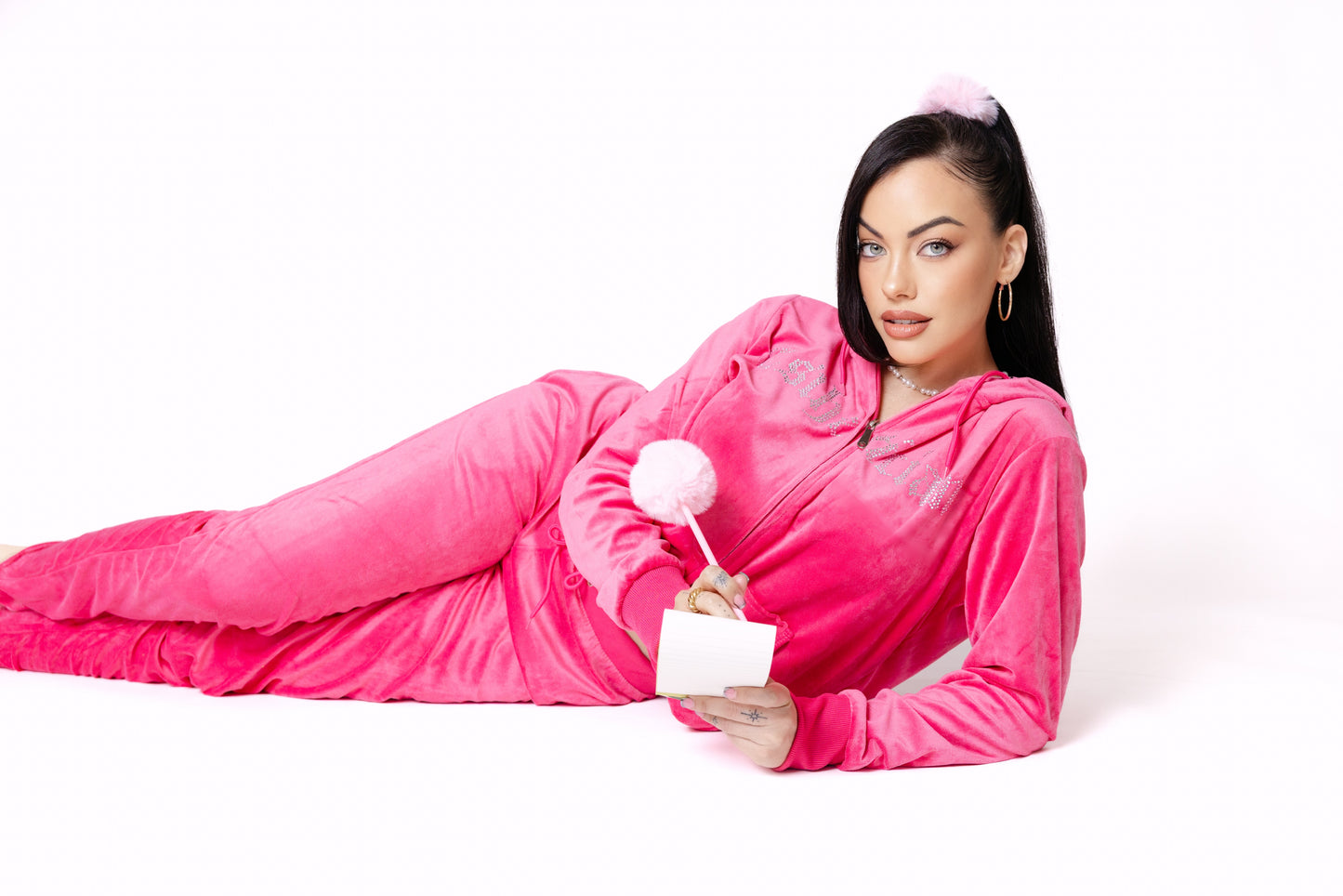 Show Some Skin Juicy Velour Set Top